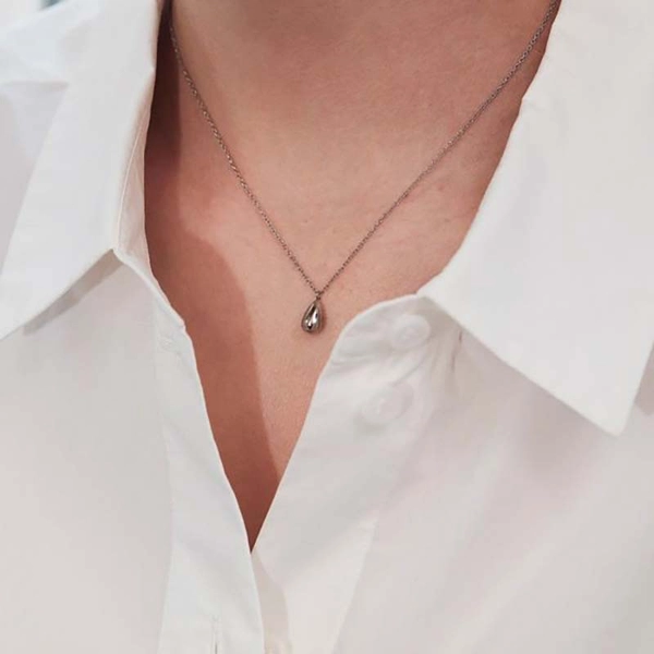 Drop Mini Necklace Steel - Edblad - Snabb frakt & paketinslagning - Nordicspectra.se