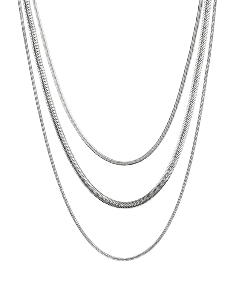 FIONA Långt Halsband Stål - Astrid & Agnes - Nordic Spectra