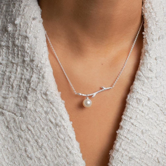 Branch Pearl Necklace - Drakenberg/Sjölin Halsband- Snabb leverans & paketinslagning - Nordic Spectra