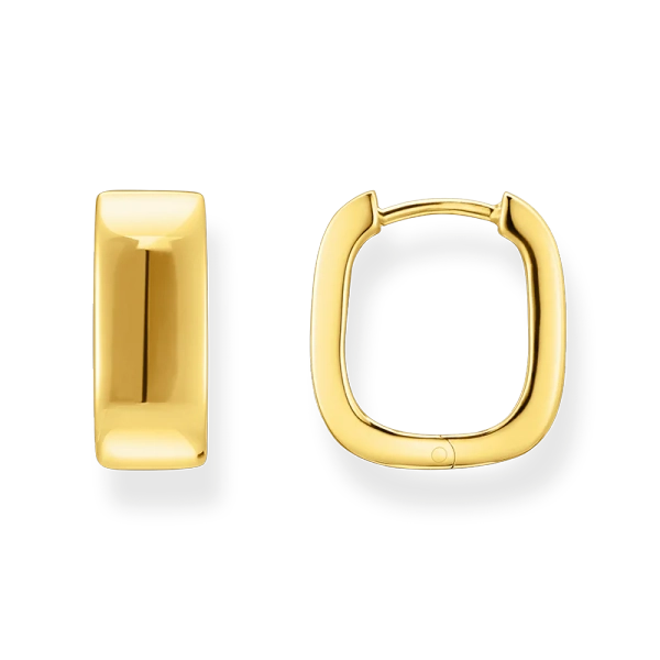 Creolen mit eckiger Form vergoldet - Thomas Sabo - Nordic Spectra