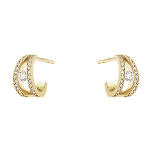 Halo Ohrringe Gold Mit Diamanten 0.44 ct von Georg Jensen, Schneller Versand - Nordicspectra.de