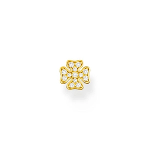 Einzel Ohrstecker Kleeblatt Gold von Thomas Sabo, Schneller Versand - Nordicspectra.de