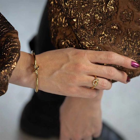Knot Ring Gold - Sophie By Sophie - Snabb frakt & paketinslagning - Nordicspectra.se