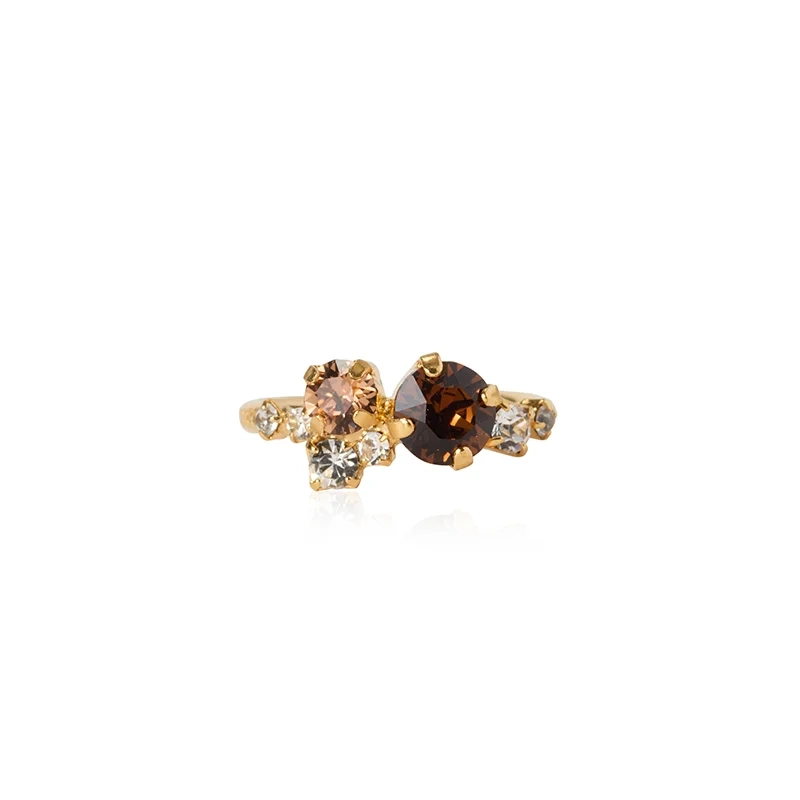 Caroline Svedbom - Stardust Ring Gold Recreated Topaz Combo