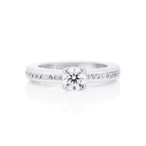 Heart To Heart Ring 0.50 ct White Gold - Efva Attling ringar - Snabb frakt & paketinslagning - Nordicspectra.se