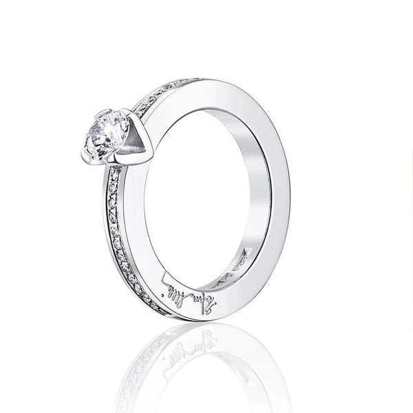Heart To Heart Ring 0.50 ct White Gold - Efva Attling ringar - Snabb frakt & paketinslagning - Nordicspectra.se