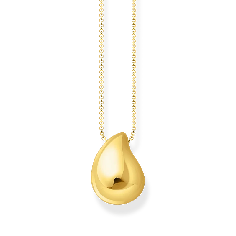 Thomas Sabo – Halsband med Droppformat Hängsmycke Guld
