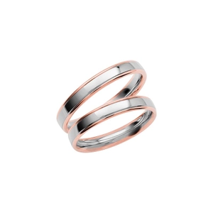 SR3001-3.5 Rose Gold/White Gold - Wedding & engagement rings - Schalins - Scandinavian design - Nordic Spectra