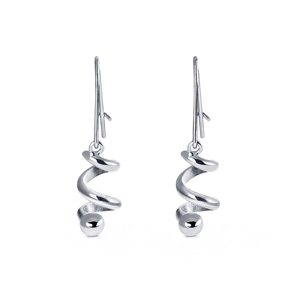 Spin On Earrings Krok White Gold - Nordic Spectra - Suuri valikoima & ilmainen lahjapaketointi - Nordicspectra.fi