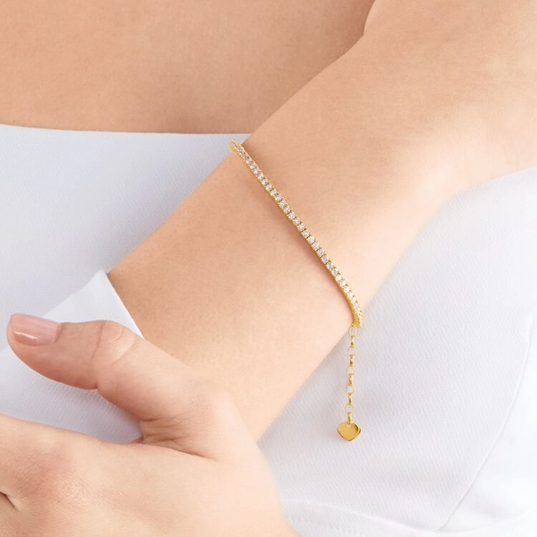 Tennis-Armband Gerundet Gold von Thomas Sabo, Schneller Versand - Nordicspectra.de