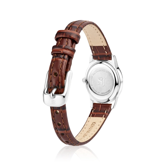 braunem Lederarmband