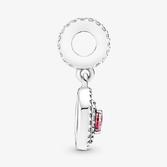 Funkelnder Doppel-Strahlenkranz Herz Charm-Anhänger von PANDORA, Schneller Versand - Nordicspectra.de