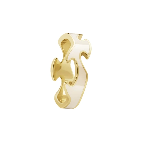 Fusion Outer Ring Gold Beige - Georg Jensen - Designschmuck mit schnellen und sicheren Lieferungen