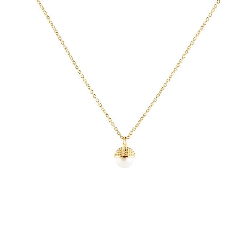 CU Jewellery - Pearl Bubble Short Necklace Gold
