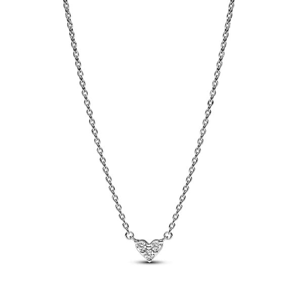 Collierhalsband med Glittrande Hjärta - PANDORA - Snabb leverans & paketinslagning - Nordic Spectra