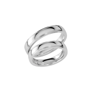 SR1033-4 White Gold - Wedding & engagement rings - Schalins - Scandinavian design - Nordic Spectra