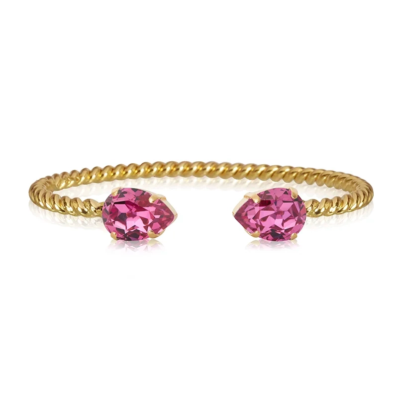 Caroline Svedbom - Mini Drop Bracelet Gold Dark Rose