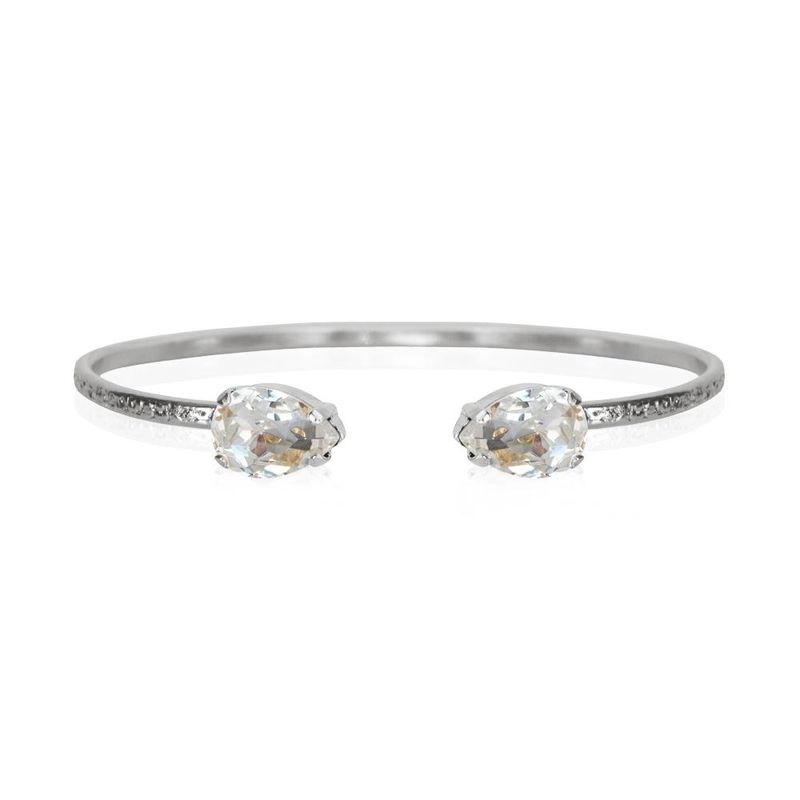 Caroline Svedbom - Petite Drop Bracelet Rhodium Crystal