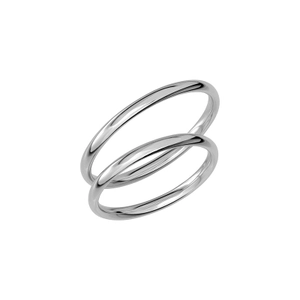 SR1043-2 White Gold - Wedding & engagement rings - Schalins - Scandinavian design - Nordic Spectra