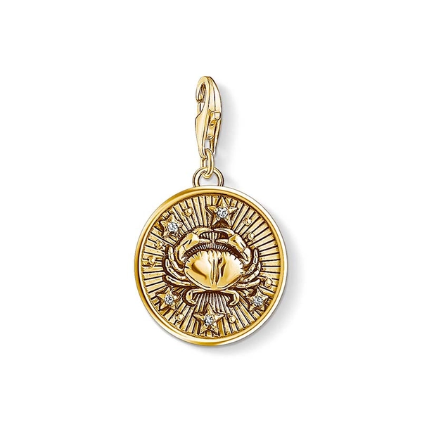 Charm-Anhänger Sternzeichen Krebs Gold von Thomas Sabo, Schneller Versand - Nordicspectra.de