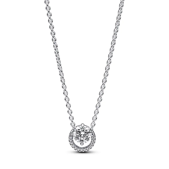Funkelnder Runder Strahlenkranz Collier-Halskette - PANDORA - Nordic Spectra
