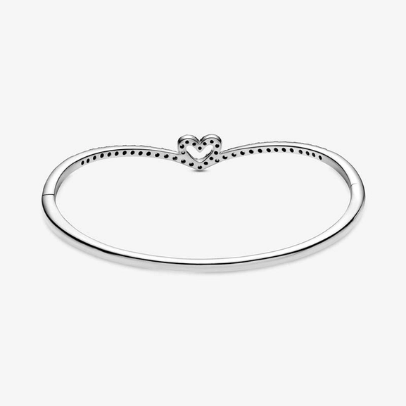 Funkelnder Wishbone Herz Armreif von PANDORA, Schneller Versand - Nordicspectra.de
