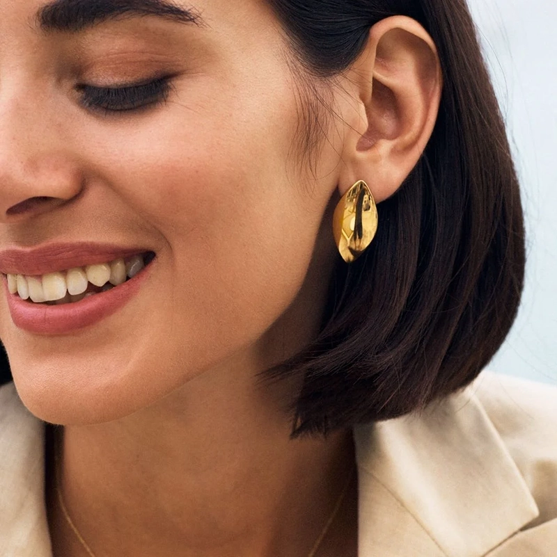 Callisia Studs L Gold - Edblad - Snabb frakt & paketinslagning - Nordic Spectra