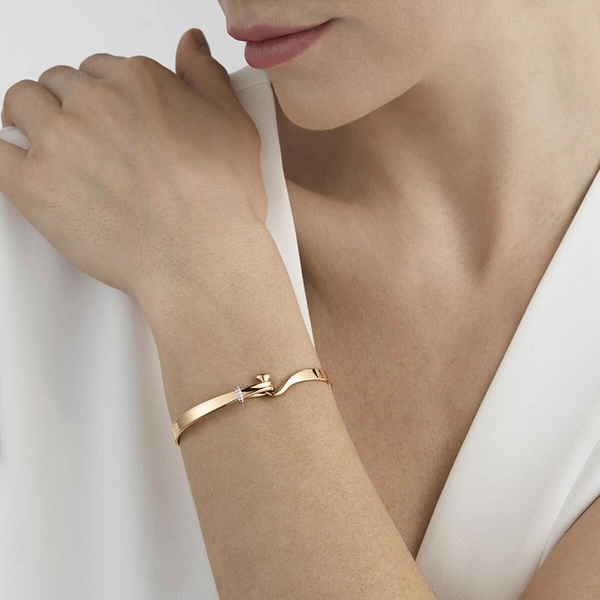 Torun Armreif Roségold Mit Diamanten von Georg Jensen, Schneller Versand - Nordicspectra.de