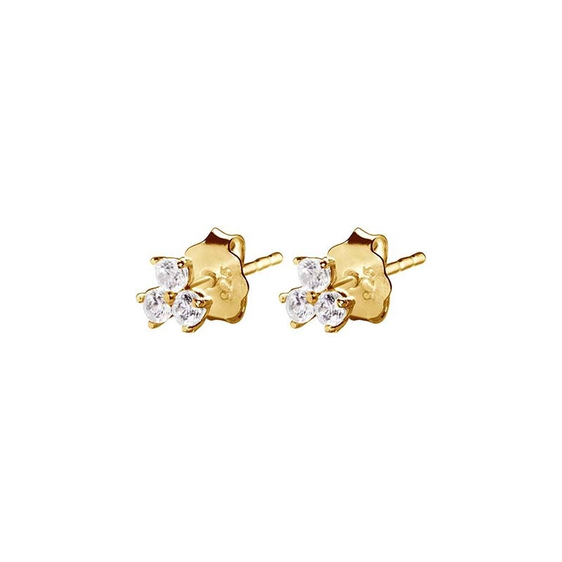 Drakenberg Sj&ouml;lin - Petite Star Studs Gold Diamonds
