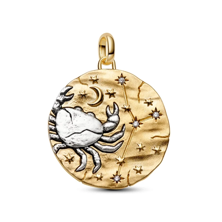 Kräftan Medaljong från Pandora ME i silver och 14K guldplätering