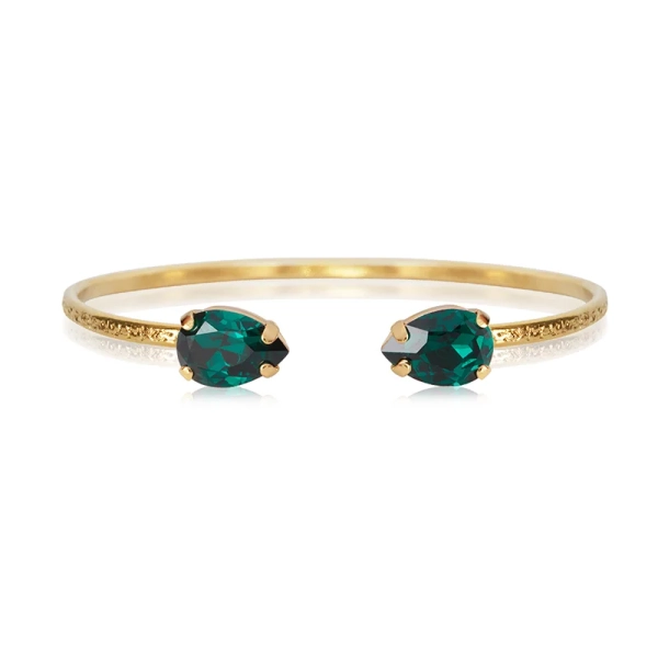Petite Drop Bracelet Gold Emerald - Caroline Svedbom - Snabb frakt & paketinslagning - Nordic Spectra