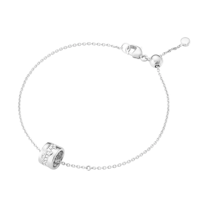 Georg Jensen - Fusion Armband 18K Vitguld med Diamanter
