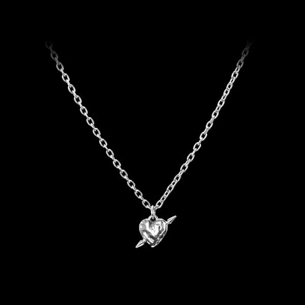 Tiny Tuvstarr's Heart Necklace i silver