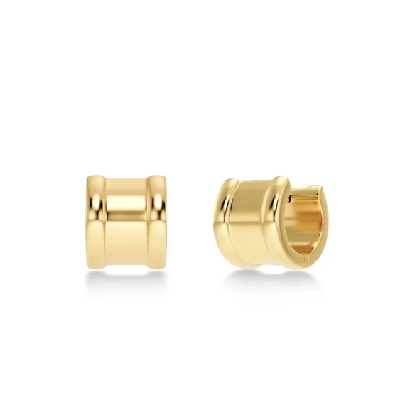 Örhängen i 14K guldpläterat stål med elegant design