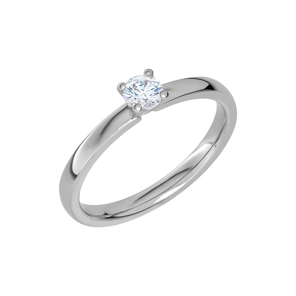 Glimmer 0.25 Platinum - Wedding & engagement rings - Schalins - Scandinavian design - Nordic Spectra