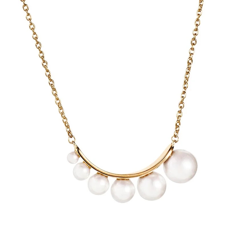 Efva Attling - Strings Of Pearls Necklace Gold Plated