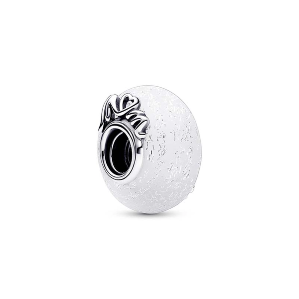 Glitzerndes weißes Murano-Glas Mum & Love Charm von PANDORA, Schneller Versand - Nordicspectra.de