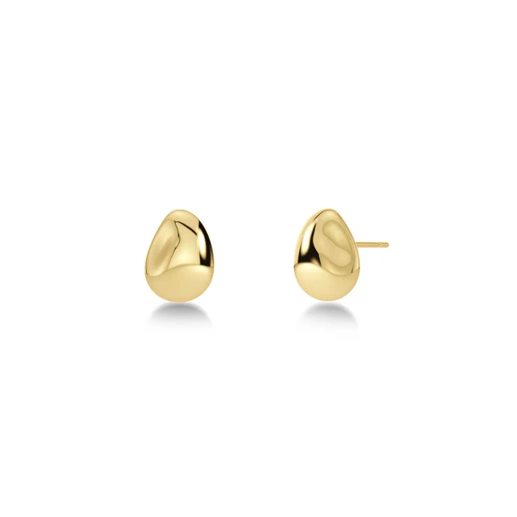 Lulu Studs Gold - Edblad - Snabba leveranser - Gratis paketinslagning