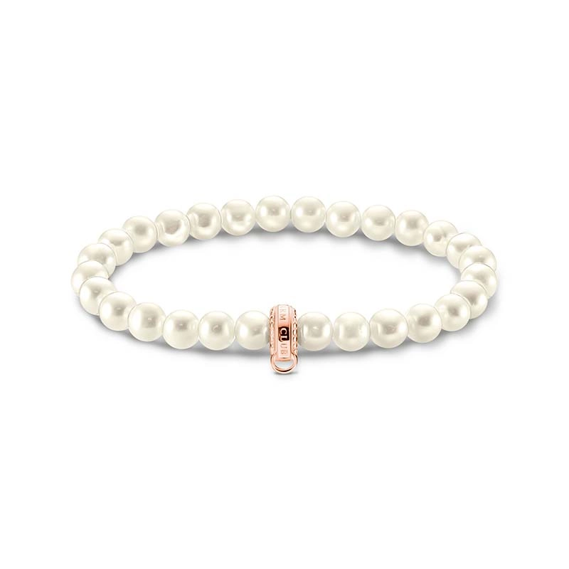 Thomas Sabo - Charm-pärlarmband Roséguld