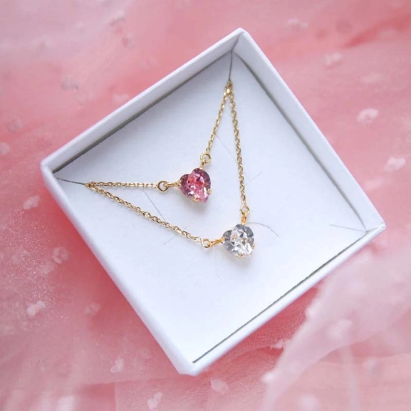 Valentina Necklace Rhodium Crystal - Caroline Svedbom - Snabb frakt & paketinslagning - Nordicspectra.se