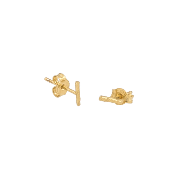 Wood small ear gold -CU Jewellery - Snabb frakt & paketinslagning - Nordicspectra.se