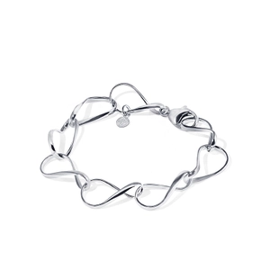 Eternal Flow Bracelet White Gold - Nordic Spectra - Suuri valikoima & ilmainen lahjapaketointi - Nordicspectra.fi