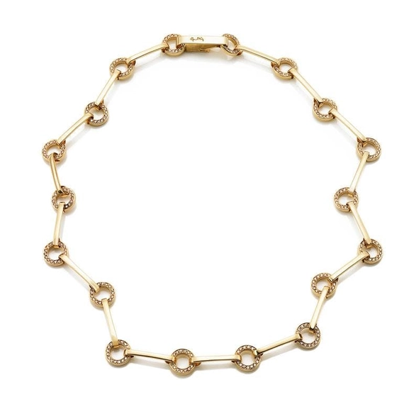 Ring Chain & Stars Necklace Gold - Efva Attling halsband - Snabb frakt & paketinslagning - Nordicspectra.se