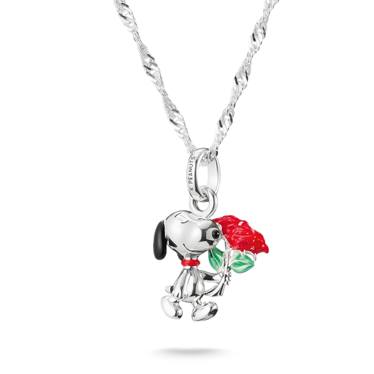 Thomas Sabo - Snobben med Rosbukett Halsband