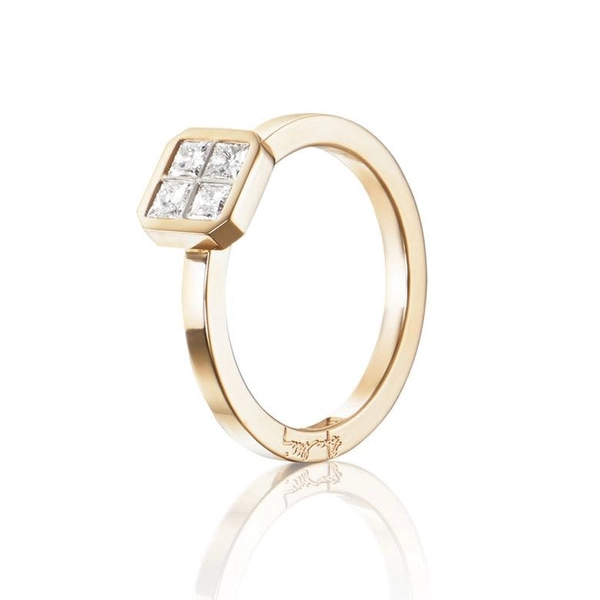 4 Love Ring 0.40 ct Gold - Efva Attling ringar - Snabb frakt & paketinslagning - Nordicspectra.se