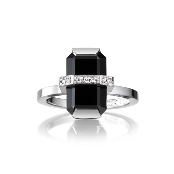 Little Bend Over Onyx White Gold - Efva Attling ringar - Snabb frakt & paketinslagning - Nordicspectra.se