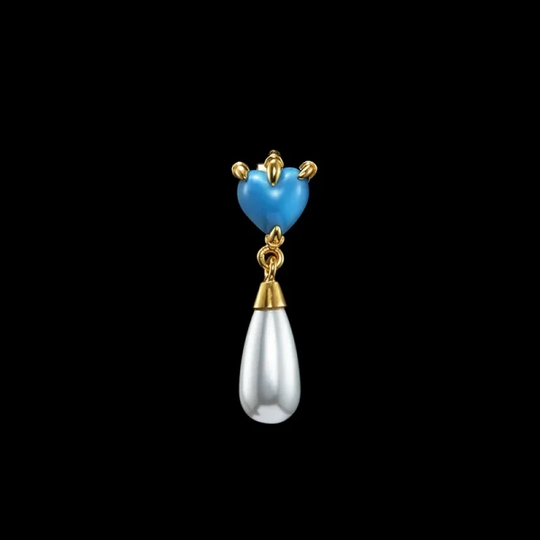 Claw Drop Earring Turquoise Gold - Maria Nilsdotter - 1-2 dagars leverans - Nordic Spectra