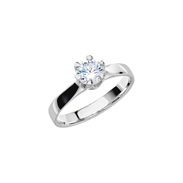 Donau 0.60 White Gold - Wedding & engagement rings - Schalins - Scandinavian design - Nordic Spectra