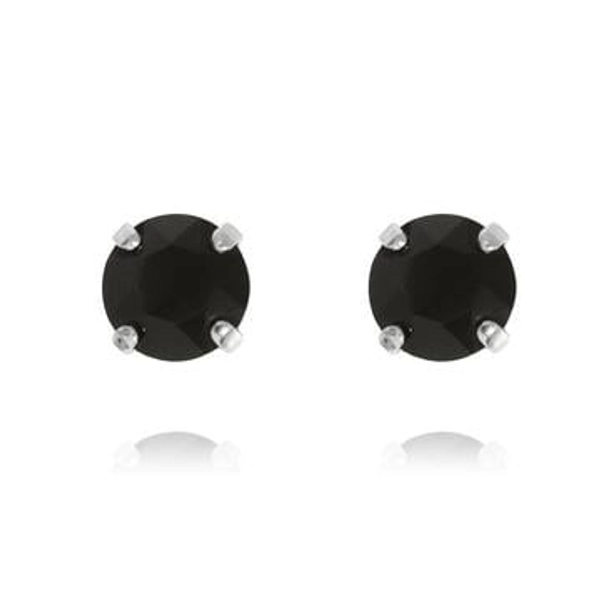 Classic Stud Earrings Rhodium Jet - Caroline Svedbom - Nopea toimitus ja lahjapakkaus - Nordic Spectra