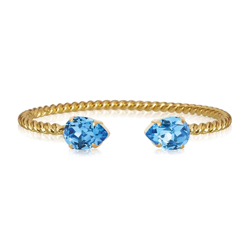 Caroline Svedbom - Mini Drop Bracelet Gold Recreated Iceblue